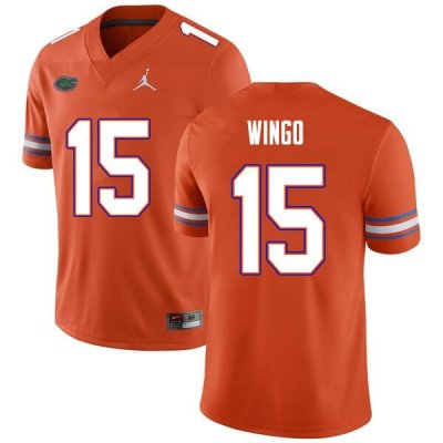 Men's Florida Gators #15 Derek Wingo NCAA Nike Orange Authentic Stitched College Football Jersey UMB1562ZD